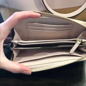 Michael Kors Bags - MK pink and brown bag and wallet combo Michael Kors Bags - MK pink and brown bag and wallet combo